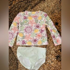 Carter's Floral Swim Set - Pink, Purple, Yellow, Green